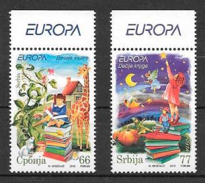 sellos tema Europa Serbia 2010