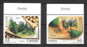 sellos tema Europa Serbia 2011