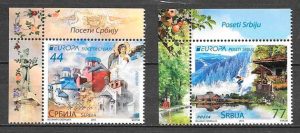 colección sellos tema Europa Serbia 2012