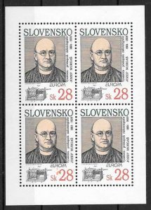 colección sellos tema Europa Eslovaquia 1994