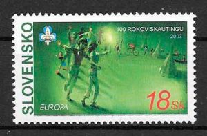colección sellos tema Europa Eslovaquia 2007