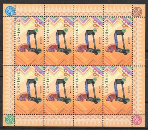 colección sellos tema Europa Eslovaquia 2015