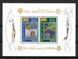 sellos tema Europa Sri Lanka 2006