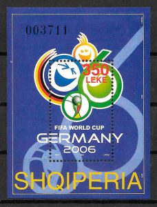 sellos fútbol Albania 2007