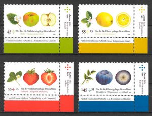 COLECCIÓN SELLOS FRUTAS ALEMANIA 2010