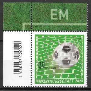 filatelia futbol Alemania 2021