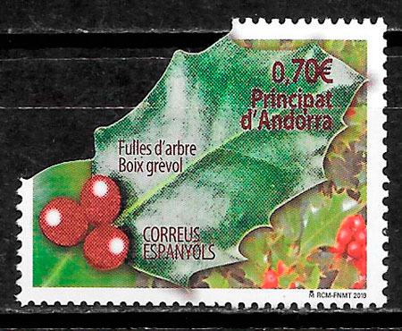 filatelia coleccion frutas Andorra Espanola 2019