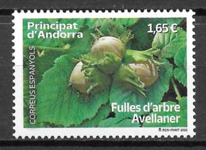 filatelia coleccion frutas Andorra Espanola 2022