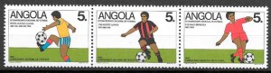sellos futbol Angola 1989