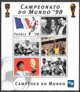sellos futbol Angola 1997