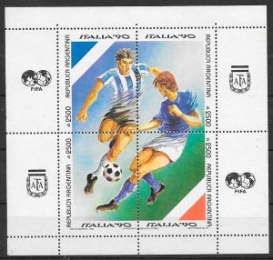 sellos futbol Argentina 1990