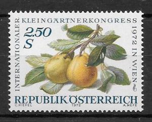 filatelia frutas Austria 1972