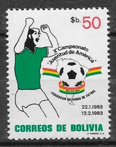 sellos futbol Bolivia 1983