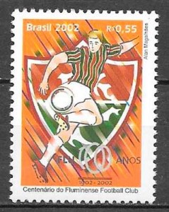 colección sellos fútbol Brasil 2002