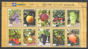 colección sellos frutas Brasil 2009