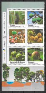 filatelia colección frutas Brasil 2016