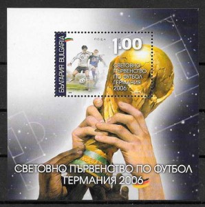colección sellos fútbol 2006 Bulgaria
