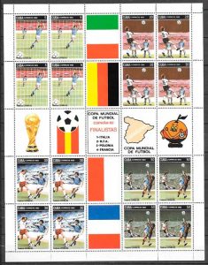 sellos fútbol Cuba 1982