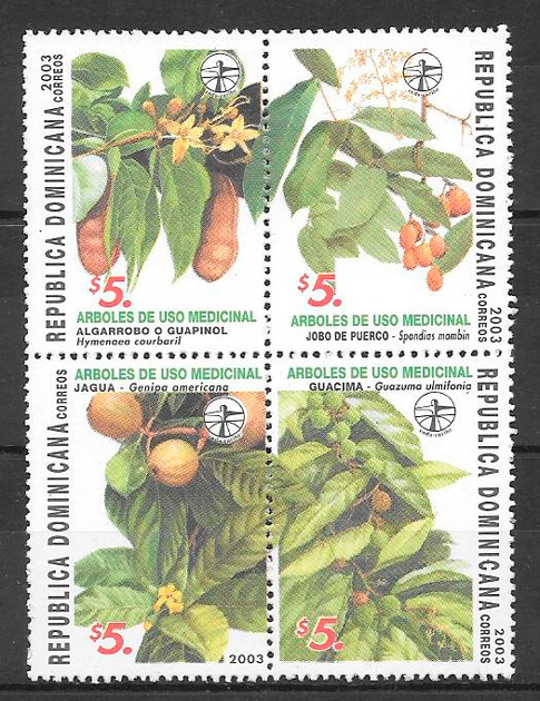 colección sellos frutas Dominicana 2003