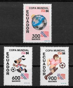 filatelia colección fútbol 1994