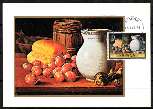 coleccion sellos frutas Espana 1976