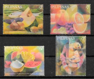 colección sellos frutas Filipinas 2006