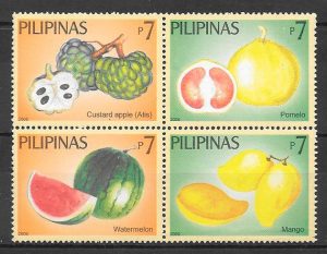 sellos frutas Filipinas 2008