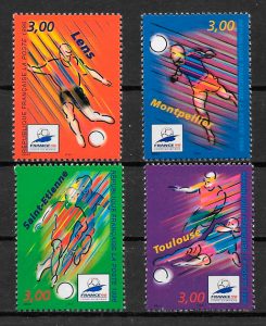filatelia fútbol Francia 1996