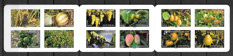 sellos frutas Francia 2012