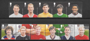 coleccion sellos Gran Bretana futbol 2013
