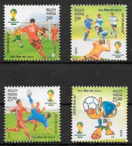sellos fútbol India 2014