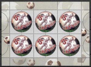 sellos futbol Letonia 2007