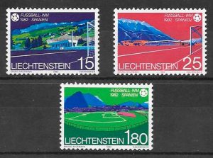 colección sellos fútbol Liechtenstein