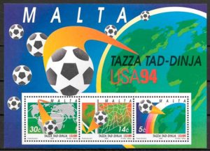 filatelia futbol Malta 1994