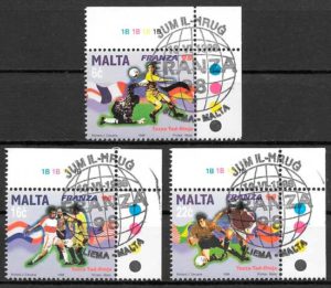filatelia coleccion futbol Malta 1998