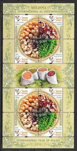colección sellos frutas Moldavia 2016