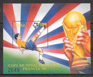 filatelia fútbol Perú 1994