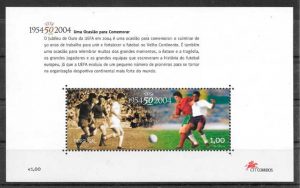 filatelia colección fútbol Portugal 2004