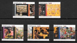 filatelia colección frutas y verduras Portugal 2004