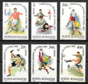 sellos futbol Rumania 1981