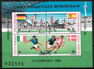 filatelia coleccion futbol Rumania 1988