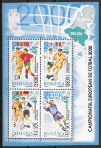 sellos futbol Rumania 2000