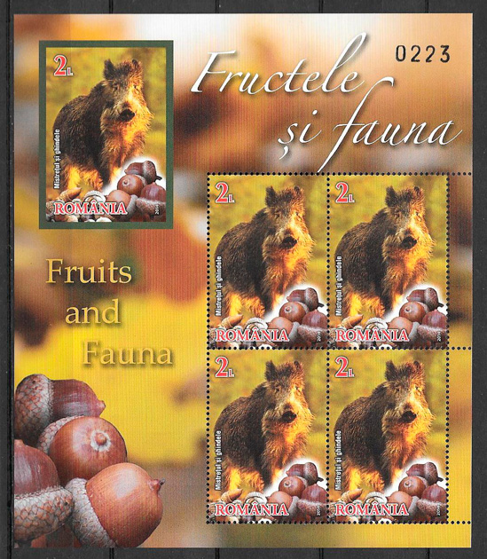 sellos frutas Rumanía 2014