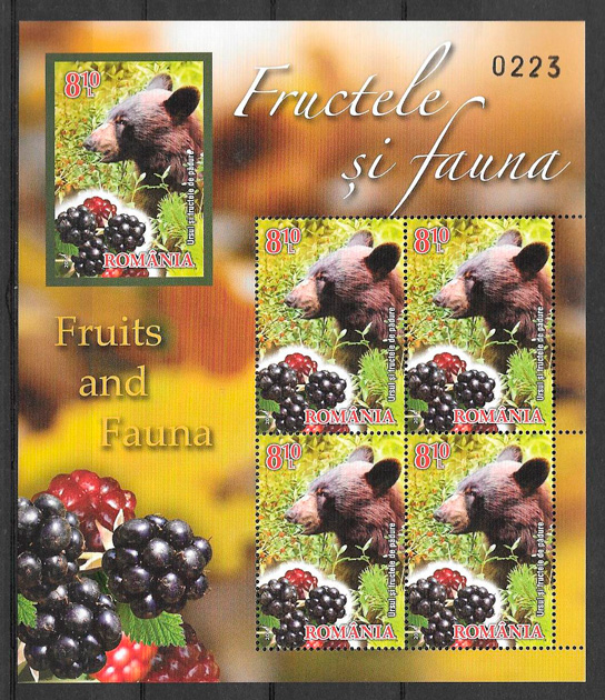sellos frutas Rumanía 2014