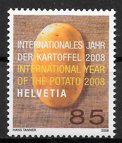 sellos frutas y verduras Suiza 2008