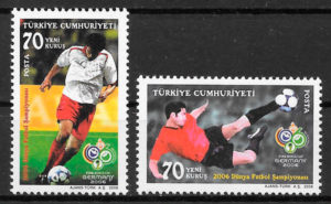 filatelia futbol Turquia 2006