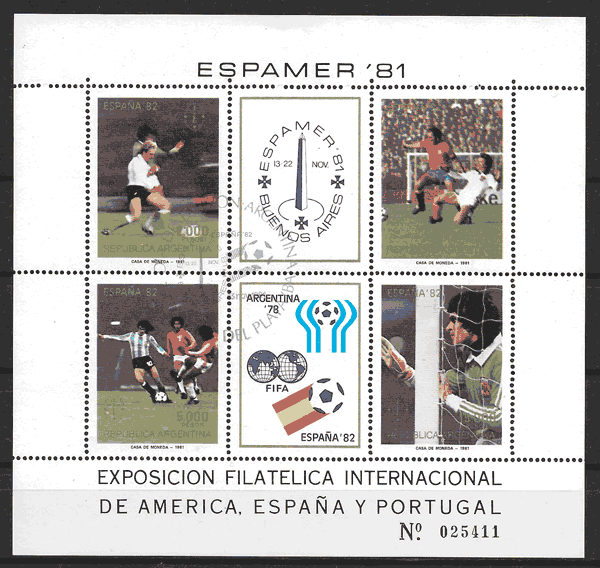 sellos fútbol Argentina 1981