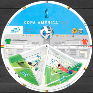 filatelia fútbol Argentina 2011