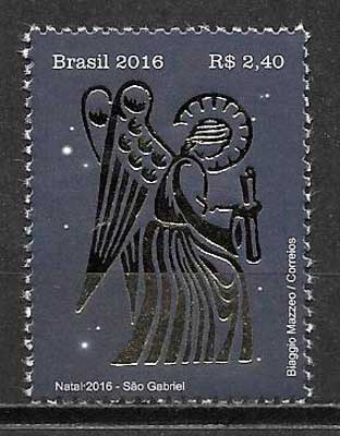 filatelia navidad Brasil 2016