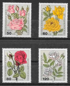 sellos rosas Alemania Berlin 1982